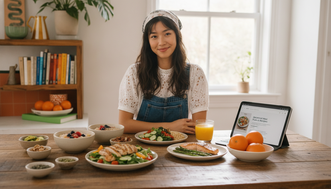 Balanced Meal Plan eBook: 1-Week or 1-Month Recipes